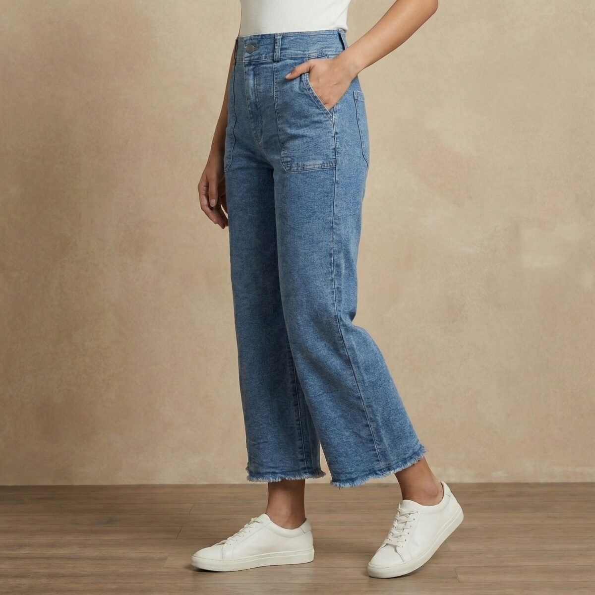 Baggy High Waist Jeans – Trendy Wide Leg Denim for Women - Image 3