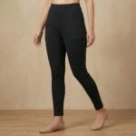 Women’s Black Stretch Jeggings with Side Pockets - Image 4