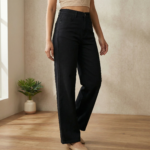 Straight fit black jeans for women, comfortable and stretchable jeans for girls