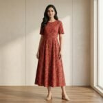 Elegant Floral Printed Maxi Gown – Ethnic Party & Festive Wear